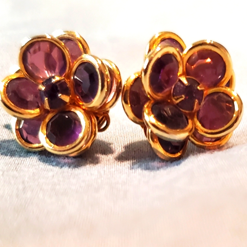 SWAROVSKI AUSTRALIAN GOLD EARRINGS